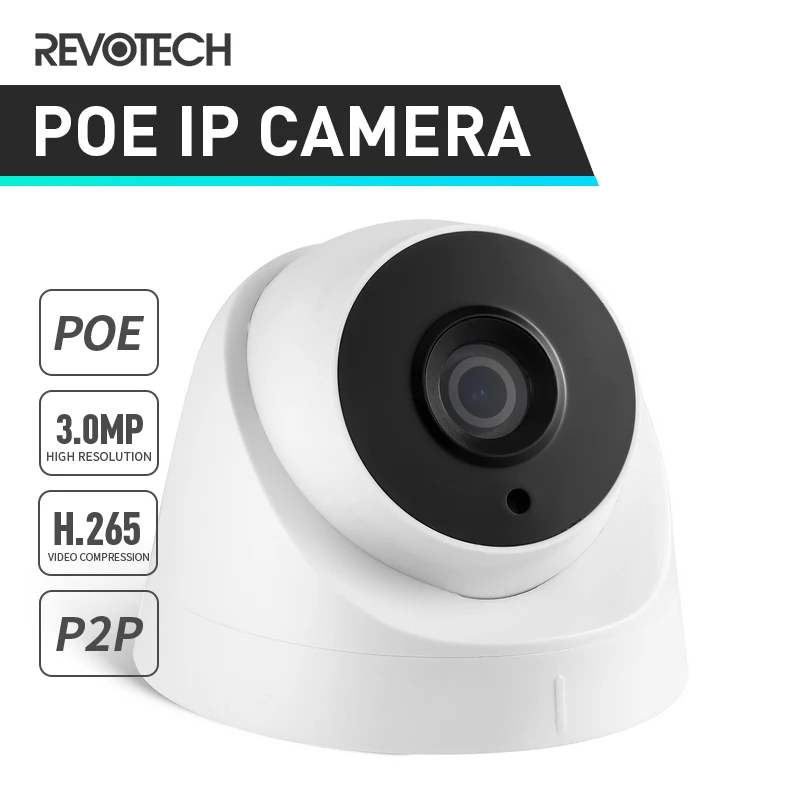 

POE H.265 3MP 1296P / 1080P IP Camera Night Vision Array Security Indoor Dome ONVIF P2P IP CCTV Video Surveillance HD Cam System