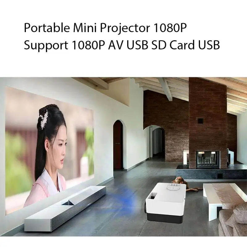 J15 1080P HD проектор Bluetooth светодиодный мини-проектор портативный видеопроектор для видео игр домашний кинотеатр медиаплеер