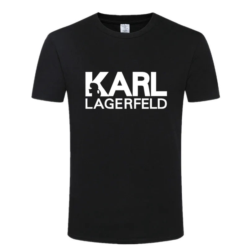 

Karl Lagerfeld T shirt men Unisex summer 2019 Vogue Short Sleeve Funny T Shirts Harajuku Tumblr Karl Who Tshirt Men