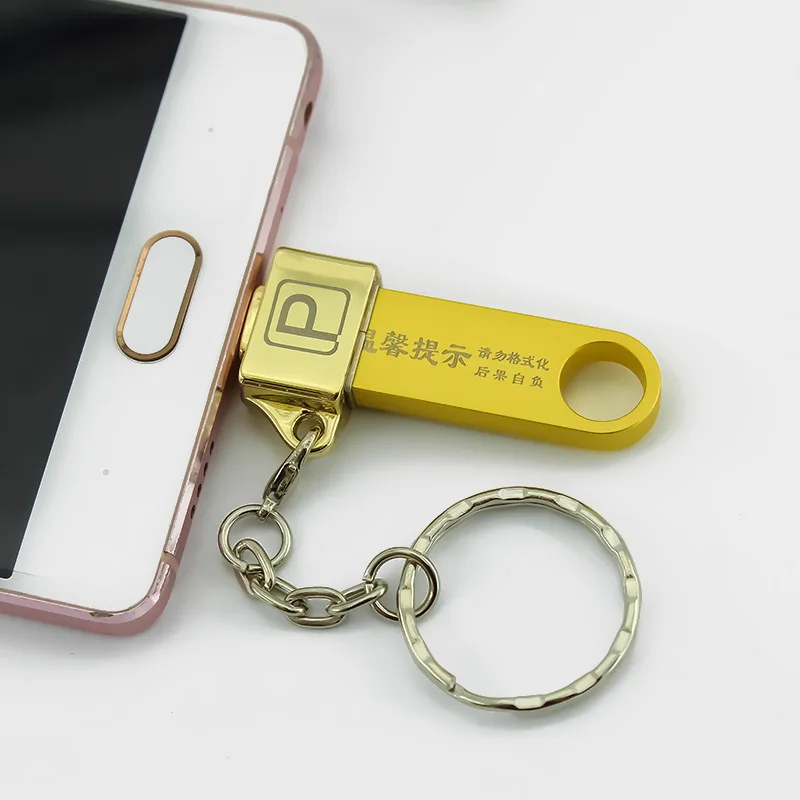 Металлический адаптер типа OTG-c к micro USB с цепной пряжкой Android мобильный телефон тип-c USB 2,0 адаптер конвертер для huawei xiaomi