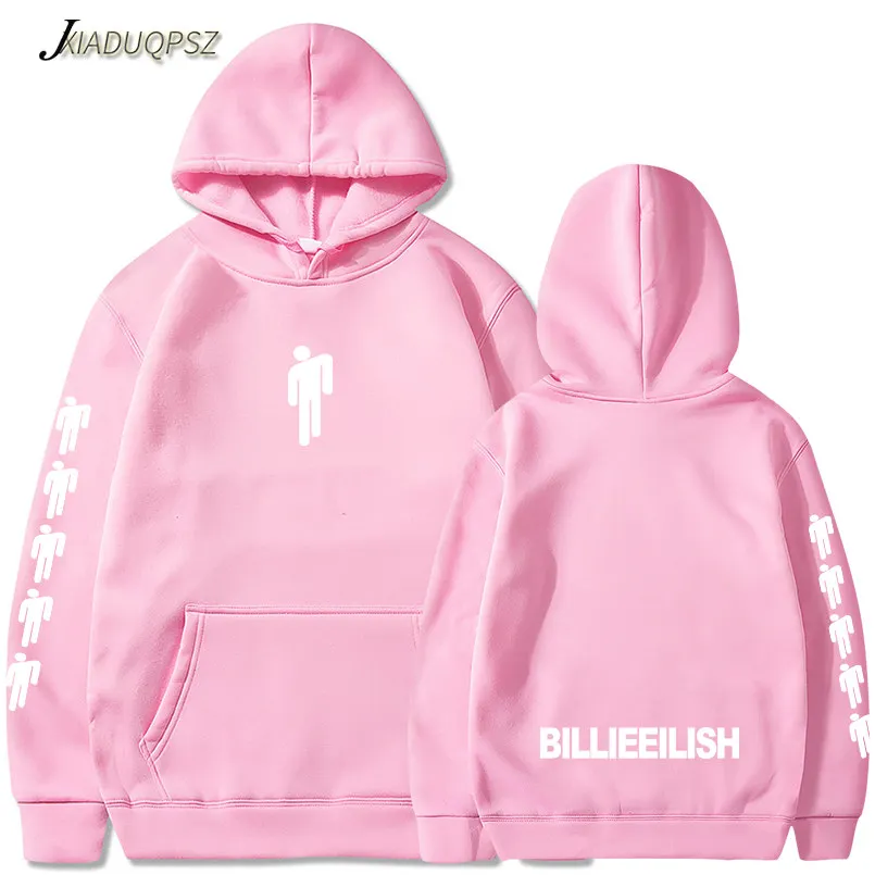 Billie Eilish толстовка женская с длинным рукавом Eilish Merch Lothse унисекс пуловеры нарядная толстовка с капюшоном топы Dropshop женские тонкие пальто - Цвет: WM22-24 Pink