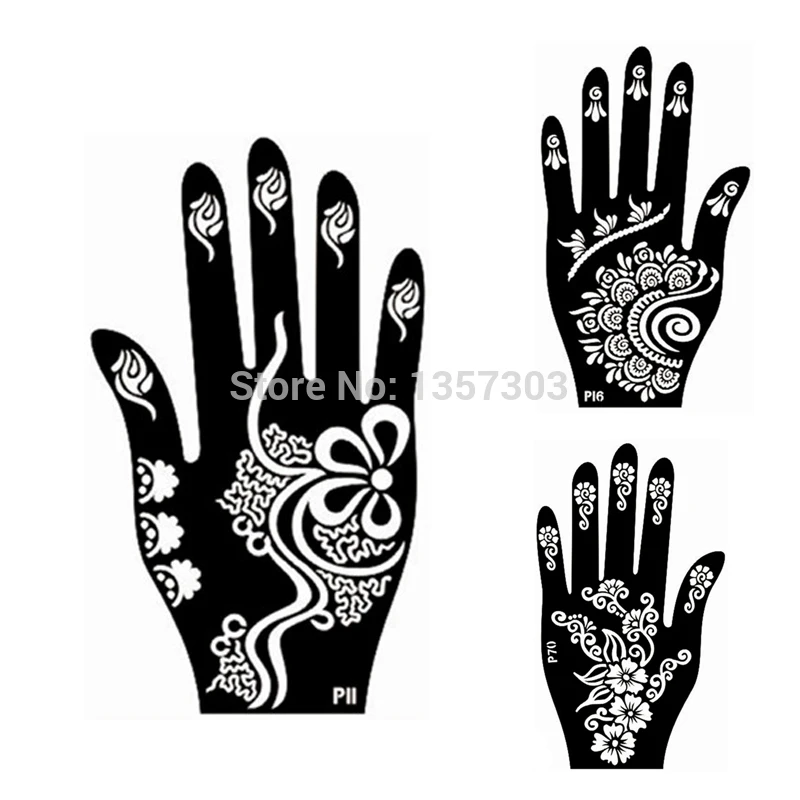 20 pcs 10pair indian glitter airbrush large henna tattoo template stencils for body paint henna left right hand tattoo stencil hand tattoo henna tattoohenna tattoo templates aliexpress