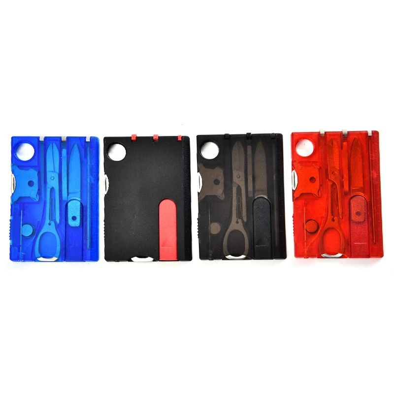 12 In1 Pocket Credit Card Survival Outdoor Camping Tool Tactical Knife Fork Sets Multi Portable Purpose Bottle Opener EDC Tools | Спорт и