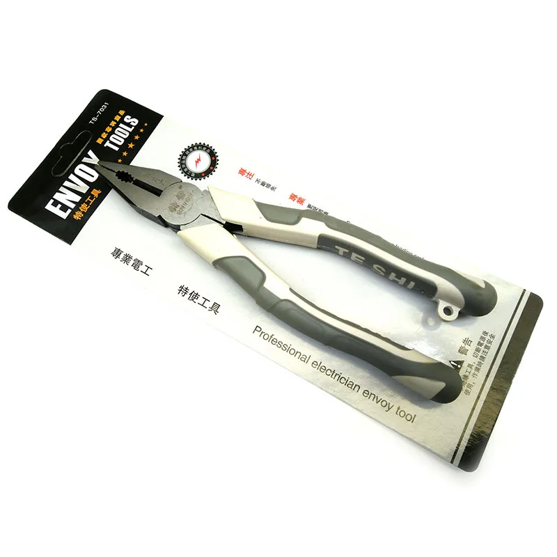 

Special Envoy Card Wire-Cutter Electrician Threading Only Chrome Vanadium Steel Pliers High Hardness High Clamping Force Clamp