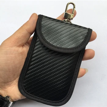 

Carbon Fiber RFID Car Key Cover Black LTE Blocking Protection Anti theft