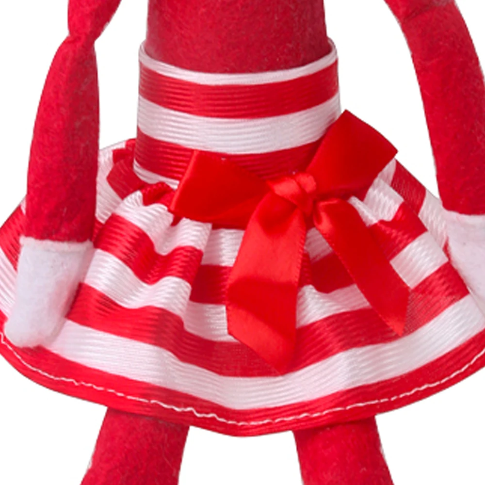 Christmas Elf Doll Fairy Red Clothes Bow Skirt Dress Toys For Children Accessories Christmas Gift Elves(No Doll)m29 Christmas Elf Doll Fairy Red Clothes Bow Skirt Dress Toys For Children Accessories Christmas Gift Elves(No Doll)m29