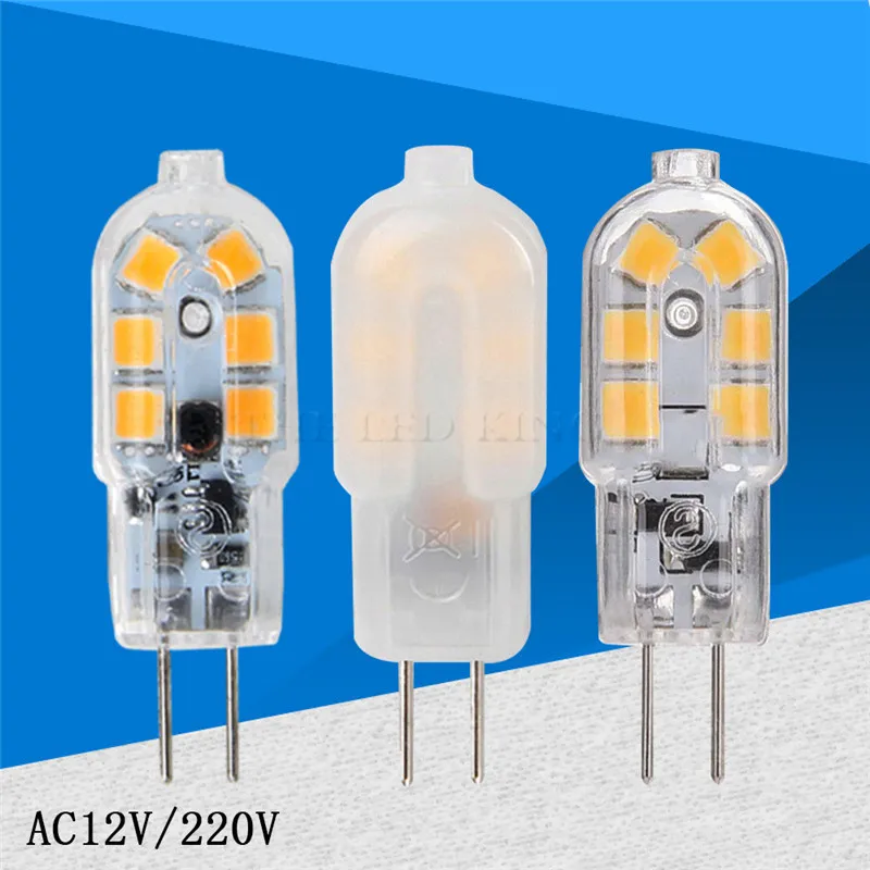 10 шт Мини G4 светодиодный светильник 3 Вт AC 220V DC 12V светодиодные лампы SMD2835 Точечный