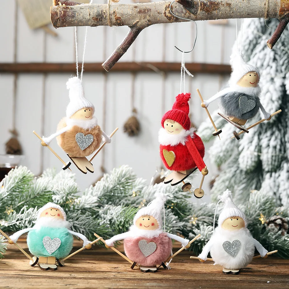 Ангел плюшевая кукла Рождественское украшение подвеска креативные Рождественские елочные украшения Рождественское украшение для дома Navidad