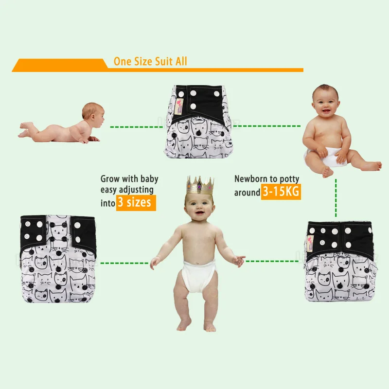 Cloth Diaper Inserts Covers Bamboo Charcoal