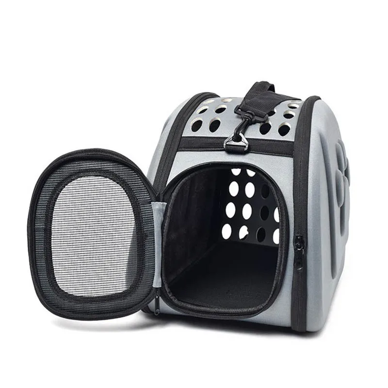 Дышащая переноска для кошек и собак цветная сумка на плечо из ЭВА с отверстиями