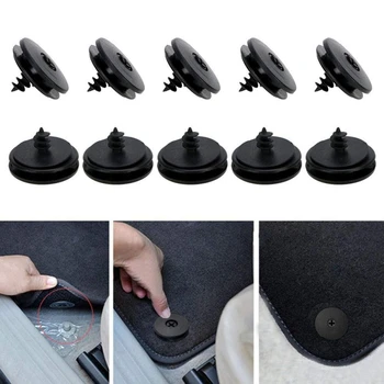 

ONEWELL 10pcs Auto Fastener Floor Mat Buckle Pad Fastener Car Fastener Clips Skid Resistant Carpet Fixed Clamp