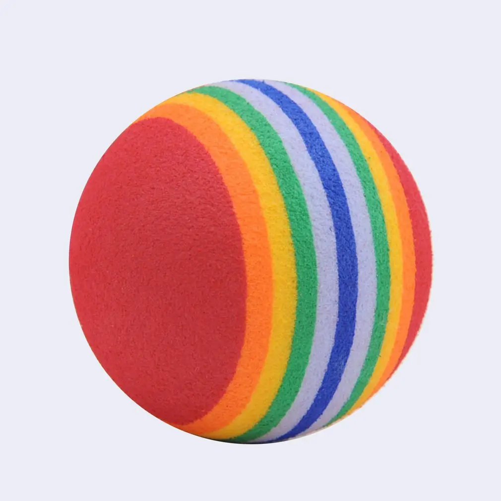 Colorful Pet Cat Kitten Chewing Ball Soft Foam Funny Play Activity EVA Balls Toys Pet Teeth Cleaning Chew Toy Pet Supplies