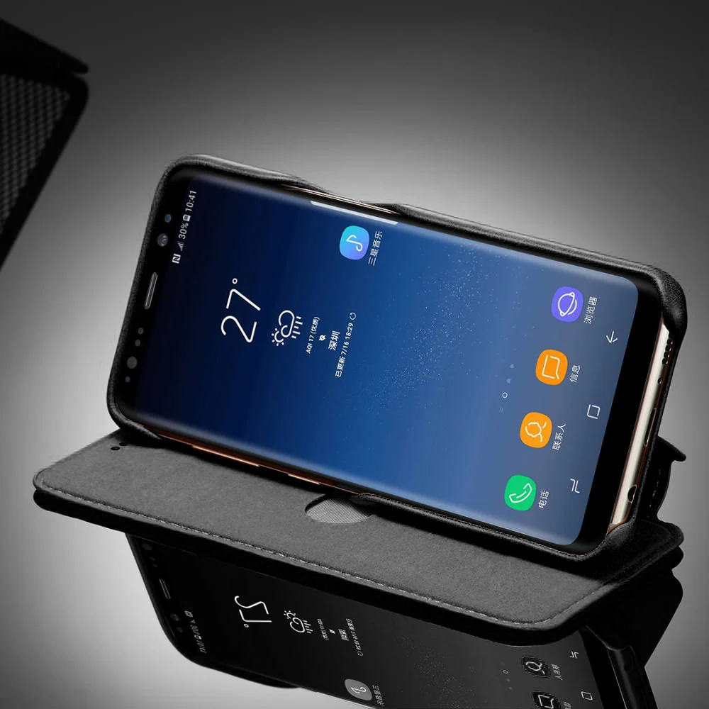 LLZ. COQUE Роскошный кошелек из натуральной кожи чехол для samsung Galaxy S9 Plus S10 5G S10E откидная крышка для samsung S8 S7 edge Note 8 9