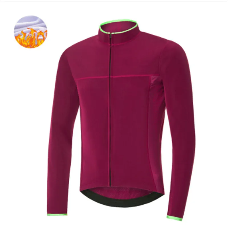 2021 Hot Selling Winter Long Sleeve Cycling Jerseys Bike Tops For Men Thermal Fleece Bicycle Shirts Pro Team Racing Clothing 3