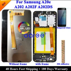 Bloc écran tactile LCD, pour Samsung A20e A202 A202F A202DS