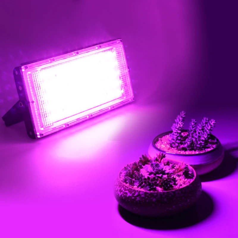 LED Grow Lamp 50W 100W 150W AC 220V Full Spectrum Flood Light Reflector Greenhouse Hydroponic Floodlight Phyto Flower Lamp