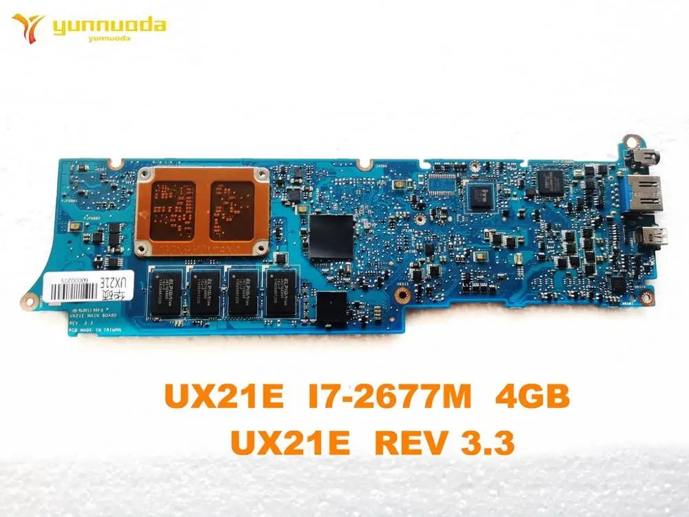 price reduction  Original for ASUS UX21E laptop motherboard UX21E I7-2677M 4GB UX21E REV 3.3 tested good free shippi