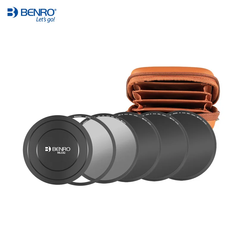 

( CPL / ND8 / ND64 / ND1000 / Adapter Ring / Lens cap / bag ) Benro Magnetic Circular Filter Professional ND kit 82mm
