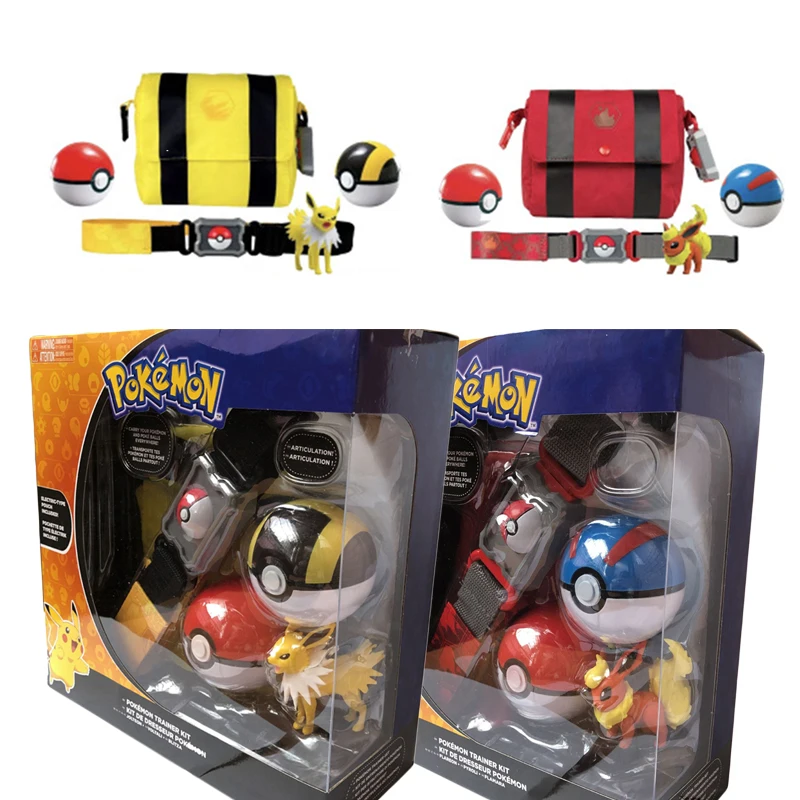 

Genuine TAKARA TOMY Pokemon toys Pokeball With Belt Action Figure Model Toys Retractable Belt Gifts for Children Toys with box
