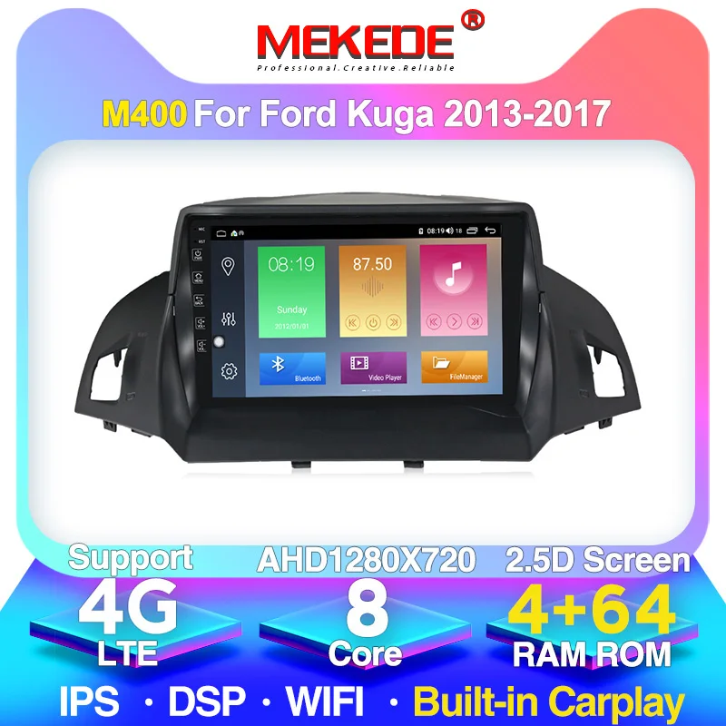 Автомагнитола MEKEDE 4 Гб + 64 ГБ Android 10 DSP для Ford Kuga Escape 2013 2014 2016 автомагнитола