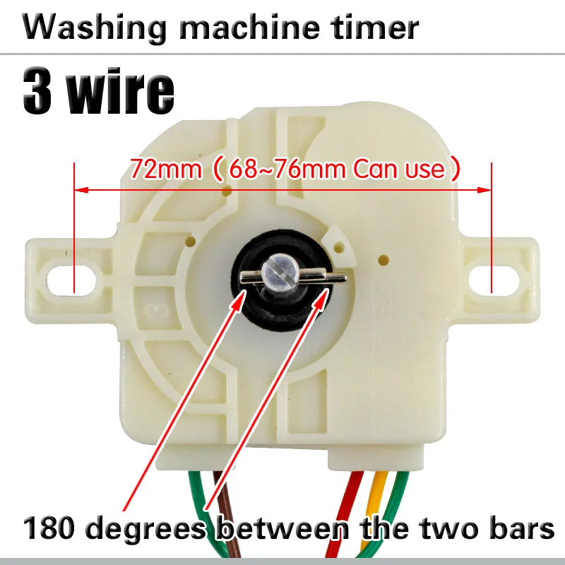 3 wire 180 degree washing machine timer Washing machine timer switch Wash Semi-automatic double-cylinder washing washing machine timer