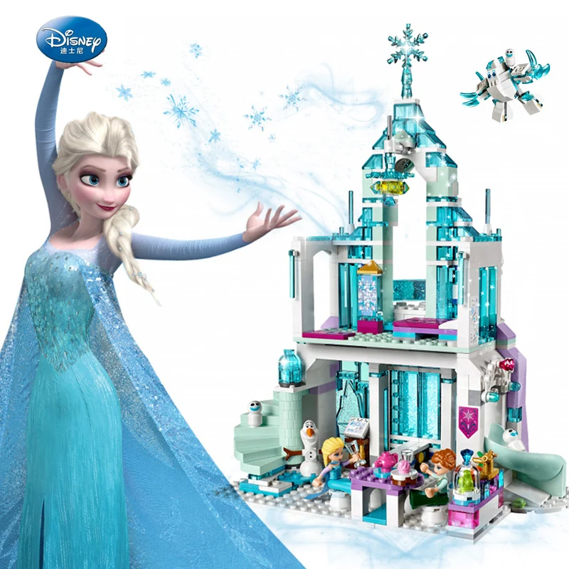 

2020 Friends Series Elsa Anna Figures Dress Up Building Compatible Lepining Girl Friends Princess Castle Toys building blocks