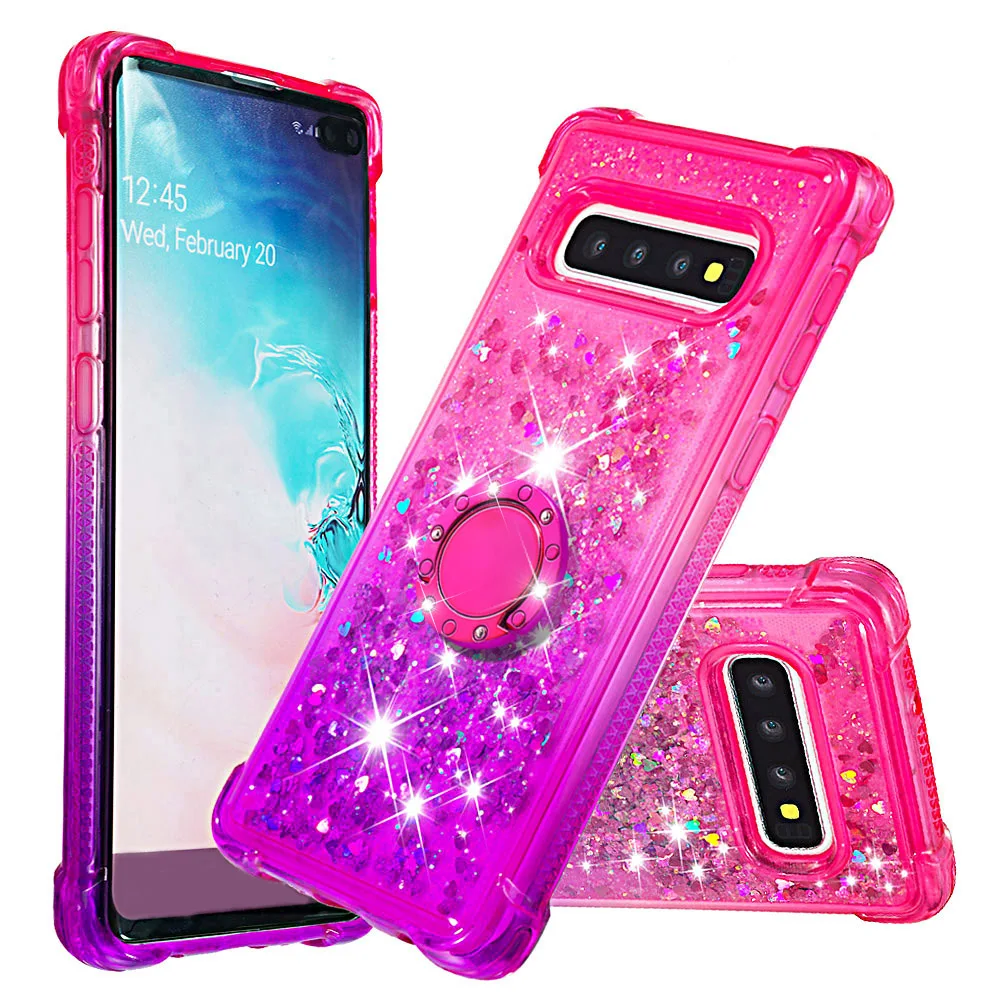 Роскошный градиентный чехол «зыбучие пески» для samsung Galaxy S10e S10 S9 S8 Plus Note 10 Pro J3 J7 J4 J6 Plus противоударный чехол