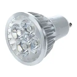 Новый 1x Gu10 теплый белый 4 Led 6W энергосберегающий Точечный светильник Лампа 220V