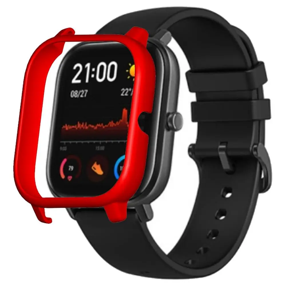 Силиконовый защитный мягкий чехол для Xiaomi Huami Amazfit GTS Smart Watch gps 5ATM водонепроницаемые умные часы - Цвет: Red