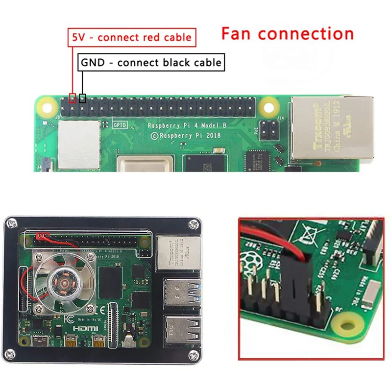 Рисунок 4 - Raspberry Pi 4 вентилятор Raspberry