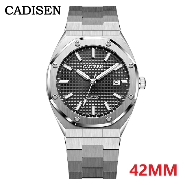 Top Brand CADISEN New 42MM Men's Automatic Mechanical Wristwatch Luxury NH35A Movement Sapphire Glass Waterproof Business Watch 