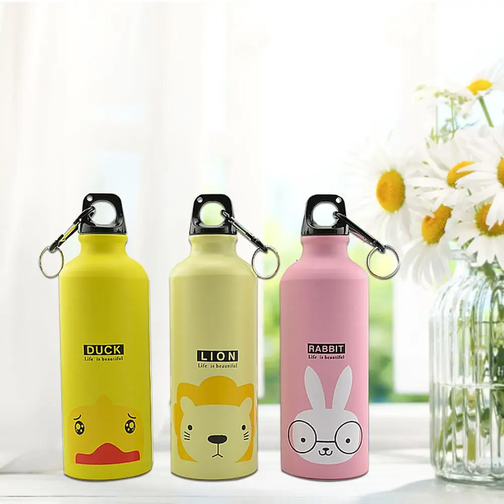 500ml Portable Bottle Animal Sports Aluminum Alloy Bottle For Camping Cycling Gym High Quality New Style