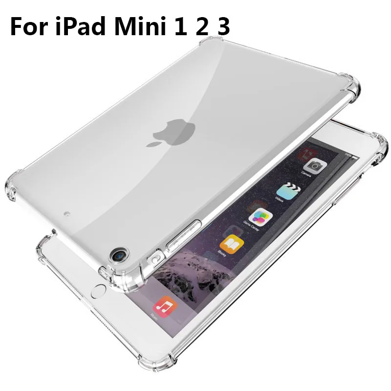 Мягкий прозрачный силиконовый тонкий чехол для Apple iPad 9,7 5th 6th поколения планшеты крышка для iPad 2 3 iPad Mini 1 2 3 4 - Цвет: For iPad Mini 1 2 3