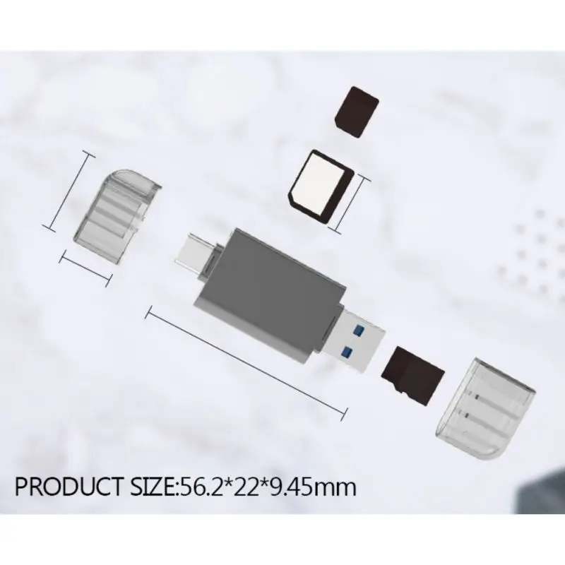 2-в-1 480 Мбит/с карта для устройства чтения sd-карт Портативный Тип type-C USB 2,0 для нм Nano TF защищенная цифровая Карты памяти и аксессуары для huawei