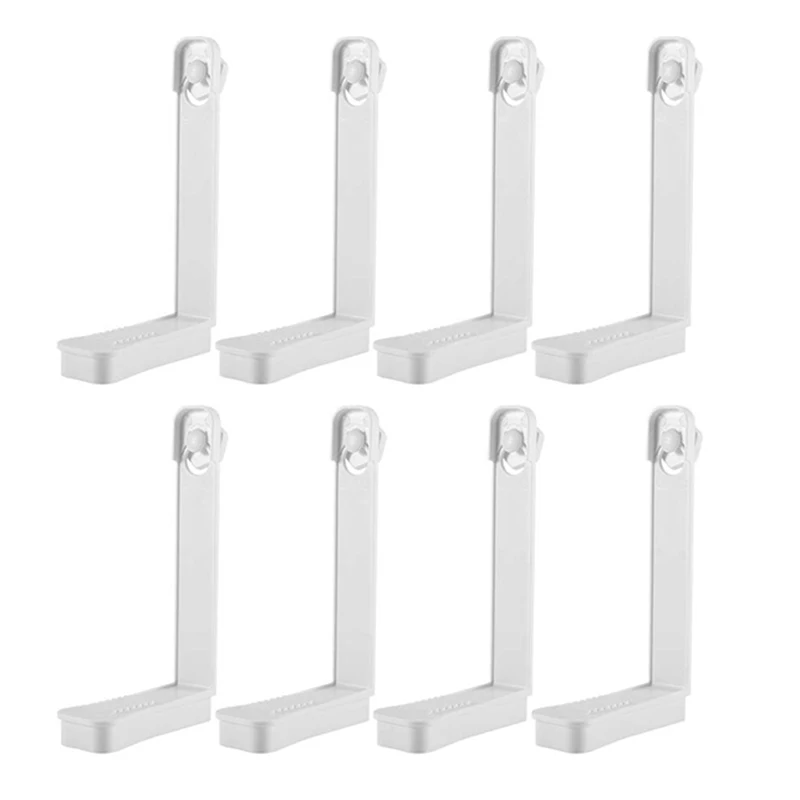 

8 Pcs White Sheet Holders Holder Grippers with the Button and Hole New Approach for Keeping Your Sheets on Mattress No Elastic S