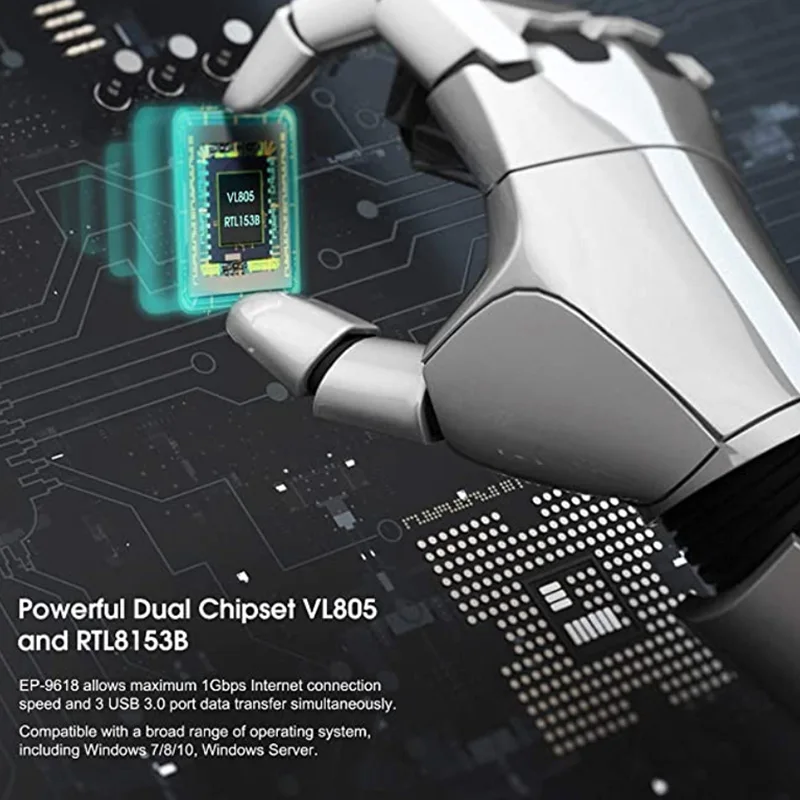 DIEWU 3 порта USB 0 PCIe карта расширения с гигабитным Ethernet контроллером PCI Express адаптер
