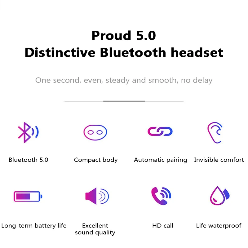 K3 tws bluetooth гарнитура, спортивные наушники с сенсорным управлением, bluetooth 5,0, беспроводная гарнитура, 500 мА/ч, внешний аккумулятор, гарнитура, шумоподавление