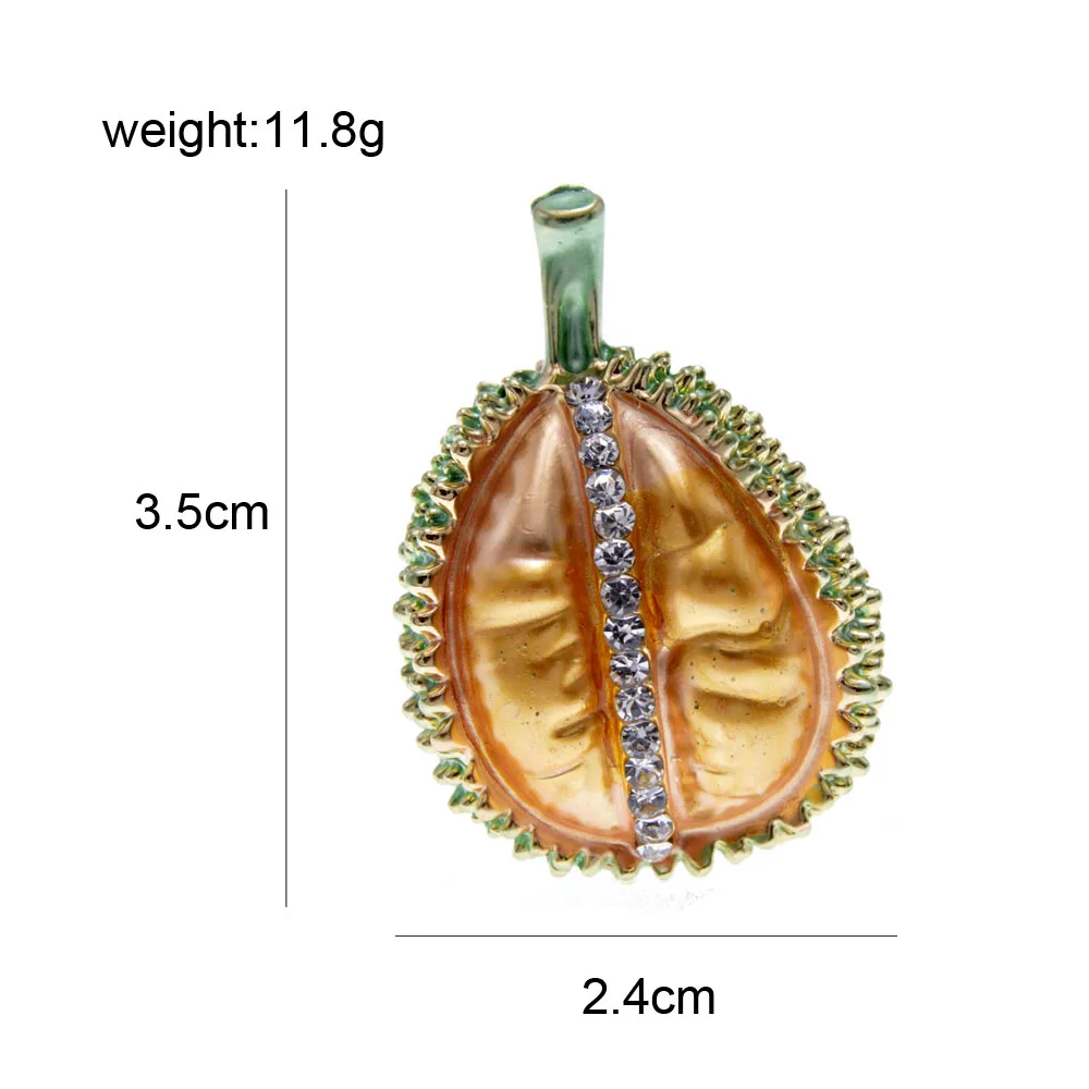 CINDY XIANG, 2 цвета на выбор, эмалированная дурийская брошь, фруктовая булавка, креативный дизайн, яркий стиль, модные ювелирные изделия, высокое качество, новое поступление
