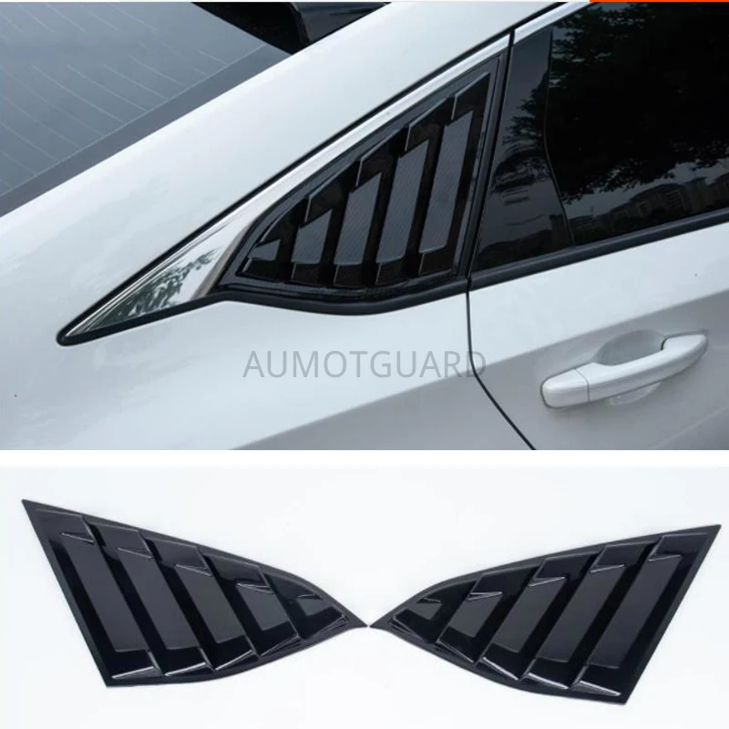 

For Honda Accord 10th 2018 2019 Carbon Fiber ABS Rear Window Handle triangle Bowl Cover Car Styling Accessories 2pcs