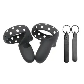 

new For Oculus Quest 2 VR Silicone Cover Controller Protective Sleeve Skin Handle Grip Covers with Fixed strap VR Accessories