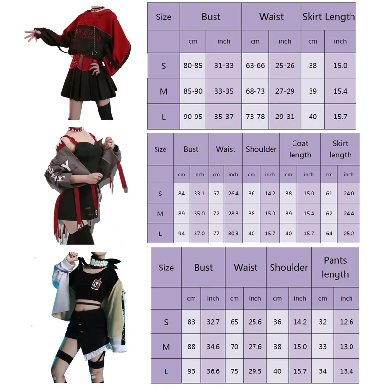 My Hero Academia Himiko Toga Coat Skirt Full Set Synthetic Wig 