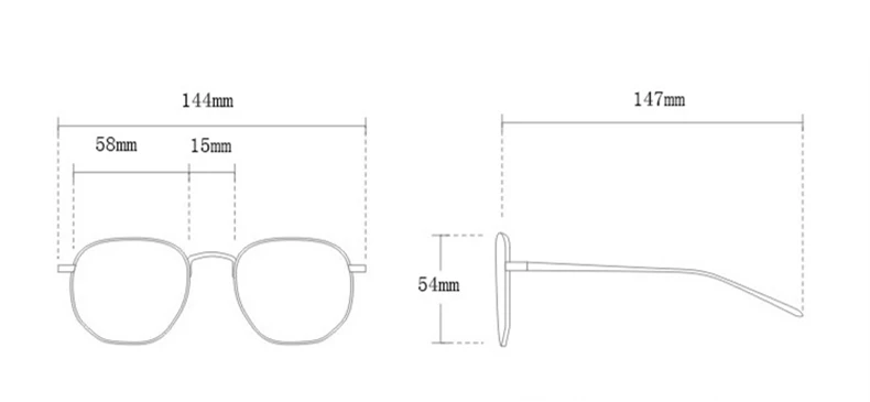 New Computer Glasses Women Men High Quality Anti Blue Light Glasses Retro Eyewear Frames Metal Optical Spectacle Frame Eyeglass (7)