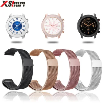 

Strap For Amazfit GTR Strap Band For Xiaomi Amazfit GTR GTS Bracelet 42mm 47mm Metal Milanese Watchband Smart watch Accessaries