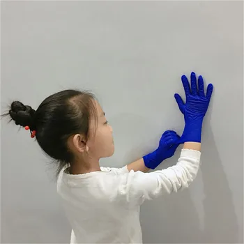 

Lateefah Children Kids Disposable Nitrile Gloves 100PCS Protection Household Gloves Multipurpose Rubber Children Gloves Kids