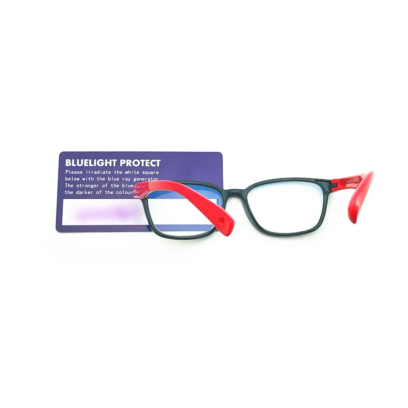 Kids Glasses Anti Blue Light Lenses Blue Light Test Card Led Flashlight Anti Test Accessory