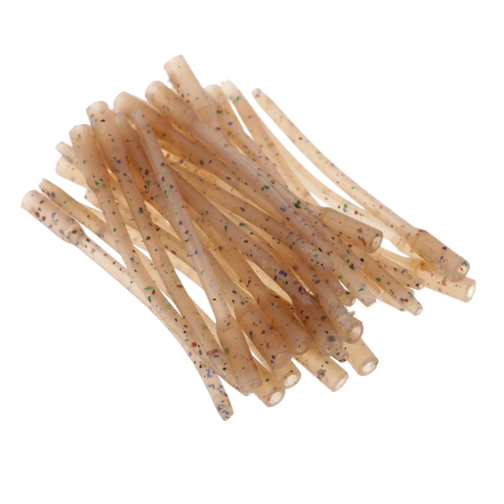 30pcs 2'' Carp Fishing Rigging Sleeves Anti-tangle Sleeves Connect Hook Sleeves Rig Accessories Carp Fishing Terminal Tackles