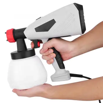 

220-240V 800W 1300ml Electric Spray Gun HVLP Paint Sprayer Painting Tools Compressor with Brass Nozzles 1.0/1.8/2.5mm EU Plug
