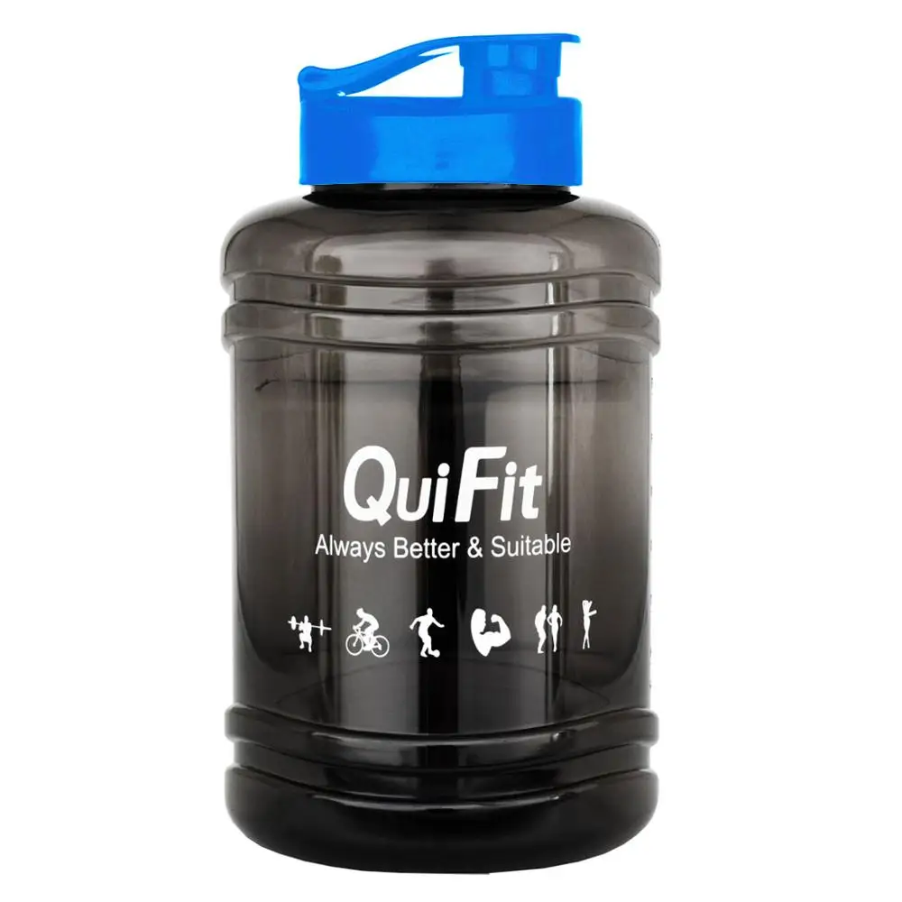 Black w Blue Lid BuildLife бутылки для воды протеиновая Порошковая кружка 2.5L портативный для улицы спортивный тренажерный зал для обучения фитнесу Кемпинг бег тренировки чашки - Цвет: Black w Blue Lid