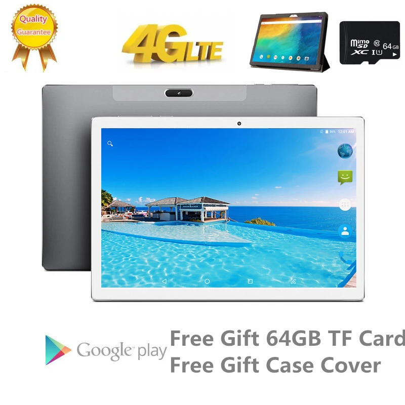 Gift Case And 64G TF Card Tablets Andriod 8.0 1920*1200 10 Core MTK6797 6GB RAM 128GB ROM Type-C GPS Wifi PUBG Game 10in android moderness tablet