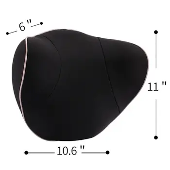 

Hot 1PCS Breathable Memory Cotton Pillow Seat Headrest Cushion Set Ergonomic Lumbar Spine Support Cushion